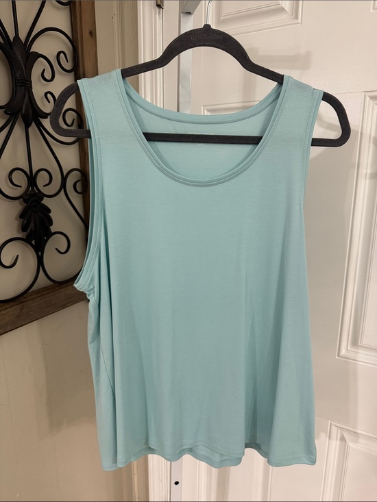 Eileen Fisher Tops - Eileen Fisher light blue Rounded Scoop Tank